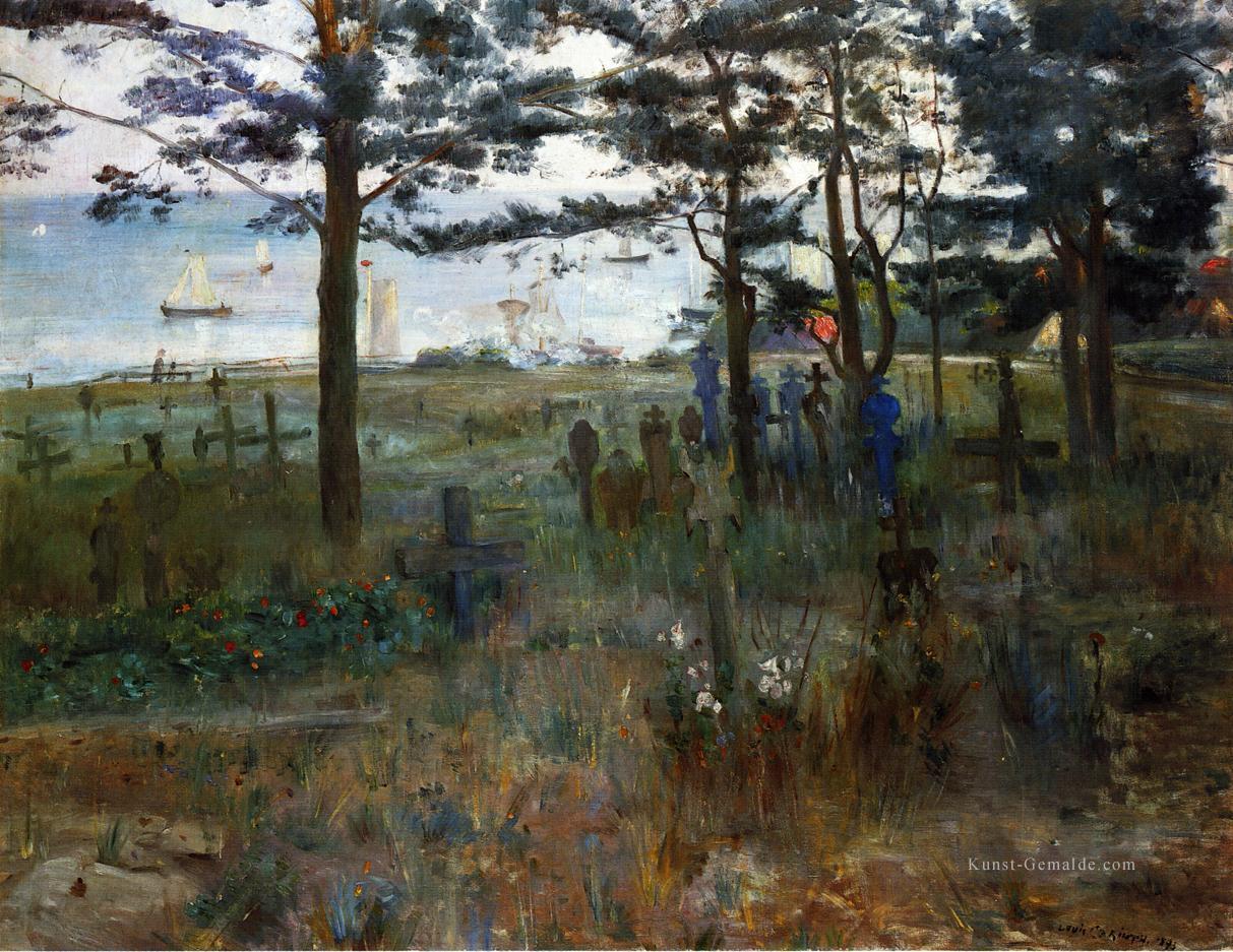Fischer Friedhof in Nidden impressionistische Landschaft Lovis Corinth Ölgemälde